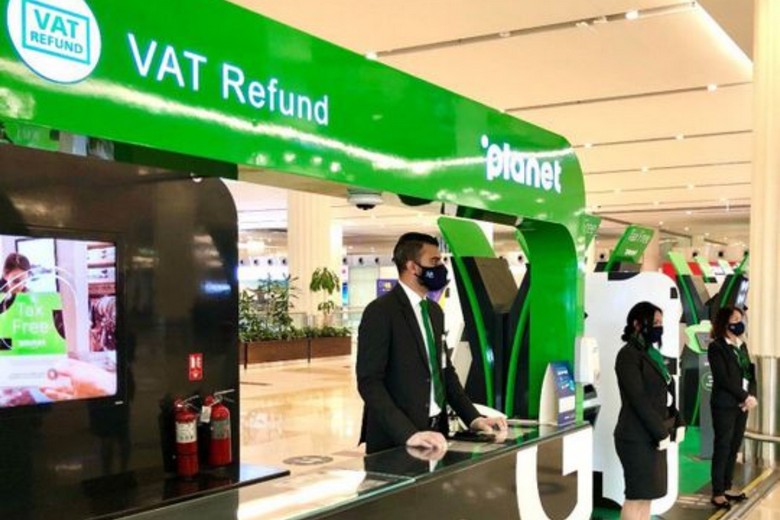 Quầy hoàn thuế Planet Tax Free tại sân bay Dubai