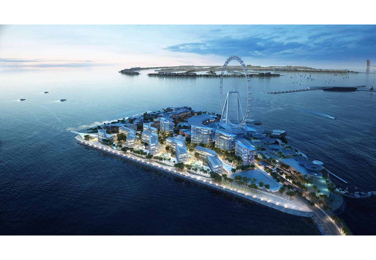 Khu The Wharf và dãy nhà hàng trên đảo Bluewaters