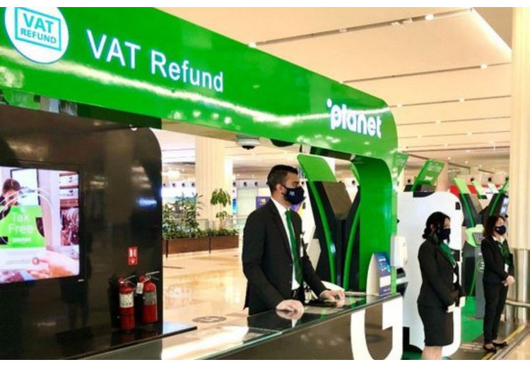 Quầy hoàn thuế Planet Tax Free tại sân bay Dubai