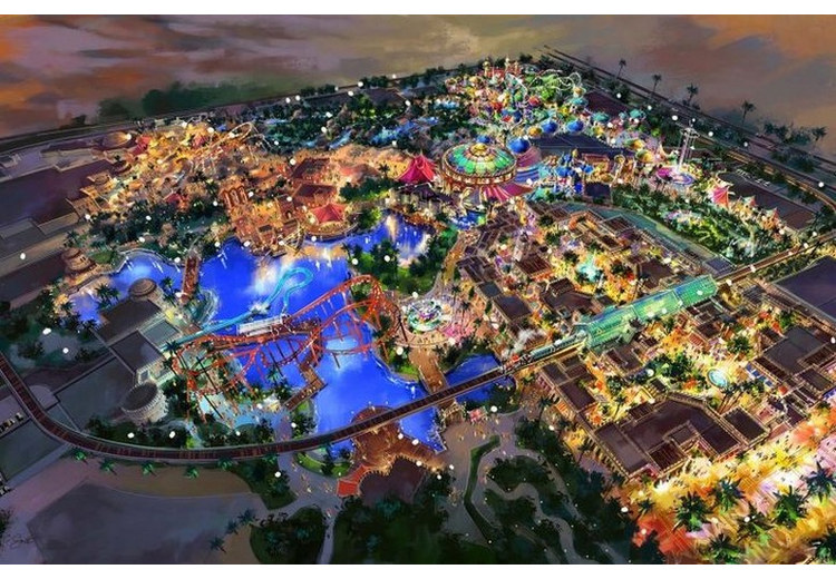  Toàn cảnh công viên IMG Worlds of Adventure với các khu chủ đề trong nhà